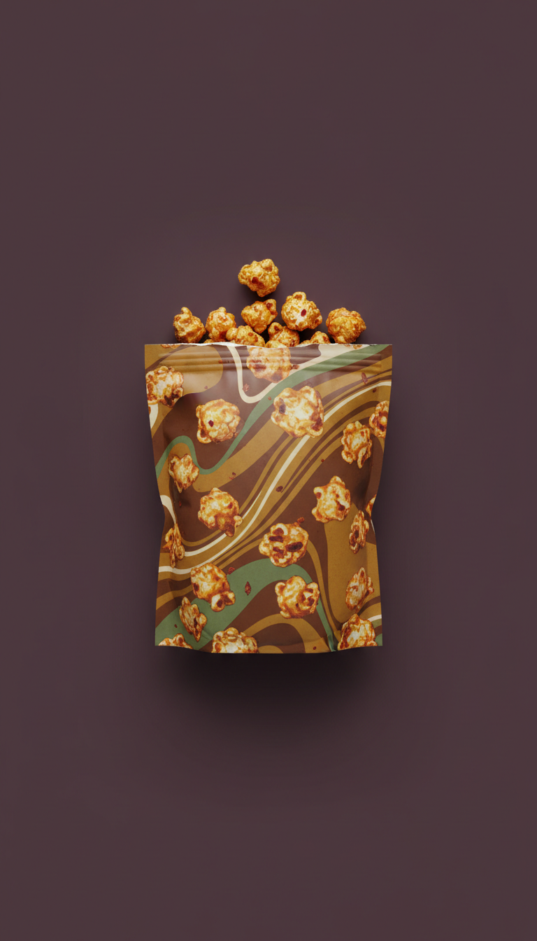 Spicy Caramel Popcorn Pouch